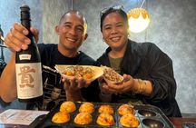 Osaka Sake Tasting & Takoyaki Cooking Experience