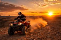 Marrakech : Agafay Desert: traditionnel dinner ,camel ride & Quad