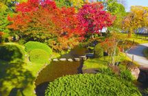Walking Tour in Himeji Castle Garden and Aizome Indigo Dyeing