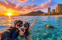 [Free Pick-Up] Sunset & Wine Waikiki Turtle Canyon Snorkeling