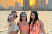 Cartagena Sunset Party Catamaran Open Bar and DJ