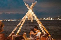 Private Island Dinner with Bonfire, DJ and Cartagena Skyline