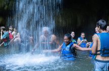 Cave Waterfall and River Adventure in Charco Azul with Pro Photos
