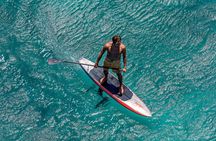 Surf Foil Lesson in Tamarind Fly over the water