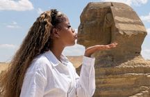 Giza Pyramids and Sphinx Private Tour with Camel Ride