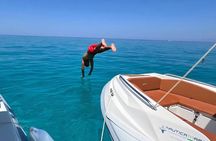 Boat tour with aperitif and stops in Tropea and Capo Vaticano