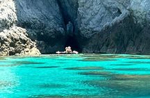 Boat tour with aperitif and stops in Tropea and Capo Vaticano