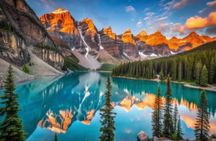 From Canmore/ Banff: Sunrise Moraine Lake and Lake Louise