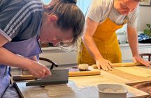 Osaka Handmade Udon, Tempura, Wagashi & Matcha Cooking Class