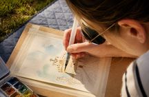 Watercolor Painting Class in Rome with Local Artist