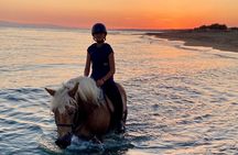 Sunset Horse Riding on the Beach near to Katakolo and Kourouta