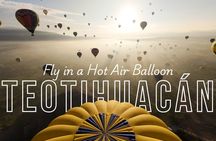 Flight in Balloon VIP Teotihuacan + Pickup + Breakfast + Tour