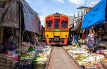 Private Maeklong Railway& Damnoen Saduak Market Tour from Bangkok