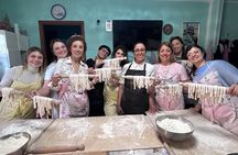Traditional bolognese pasta making with a meal