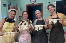 Traditional cooking class with tortellini, gnocchi, tagliatelle