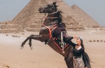 Giza Pyramids guided tour, Sphinx, Photoshoot with Jumping Horse