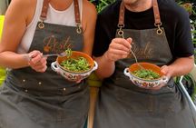 Mortar pesto lesson with World Champion and local Menu