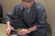 Tea Ceremony and Calligraphy in Kyoto Machiya with Kamogawa View