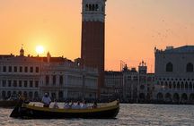 Venice Sunset by Typical Venetian Boat with Prosecco