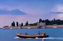 Venice Sunset by Typical Venetian Boat with Prosecco