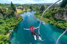 Taupo Bungy Jump New Zealand Water Touch