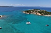 Luxury Private Half Day Catamaran Cruise in the Argolic Gulf