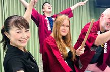 Tokyo Taiko Drumming Experience at a Sacred Shinjuku Temple