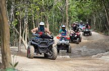 Jade Caverns and Mayan Village, lunch, snorkel Cozumel ATV Tour
