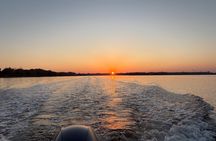 Private Evening Boat Cruise Around Remote Tidal Salt Marsh