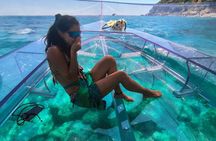 Ischia The Green Cave with Miramar the Transparent boat