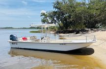 Evening Cruise Around Remote Tidal Salt Marsh