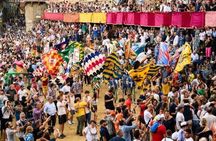 Palio di Siena Experience with Aperitivo & Entry Assistance