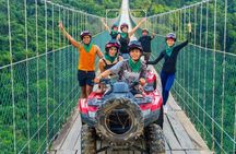 Combo ATV Jorullo Bridge + Zipline Tour and Mule Ride