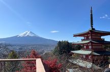Chureito pagoda and five lakes of Mt. Fuji