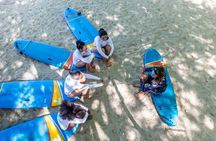 Group surf lessons in Reunion Island