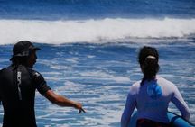 Group surf lessons in Reunion Island