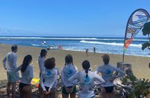 Group surf lessons in Reunion Island