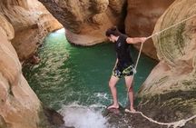 Shared Tour to Wadi Shab Hike, Swim, Cave, Sinkhole & Fins Beach