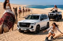 Desert safari, Dune bashing, Sandboarding, Camel With ATV Option