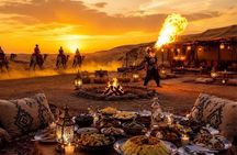 Marrakech: Agafay Desert Sunset, Camel Ride, Dinner and Fire Show