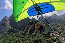 Delta and parapent double wing flight in Rio de Janeiro with video