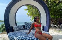 Beach Club Dharma in the Rosario Islands in Cartagena