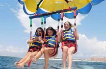 Parasailing plus a visit to the artisan market