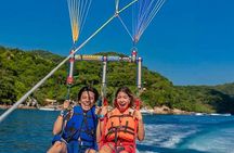 Parasailing plus a visit to the artisan market