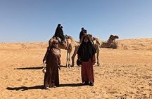 Shared Wadi Bani Khalid and Wahiba Sand Desert with Sunset
