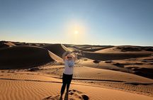 Shared Wadi Bani Khalid and Wahiba Sand Desert with Sunset
