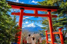Mt.Fuji, Arakurayama, Oishi Park, & Lake Kawaguchiko from Tokyo