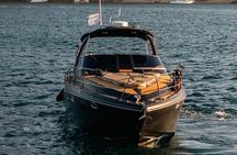 Luxury Black Yacht Arch Snorkel and Sea of Cortez