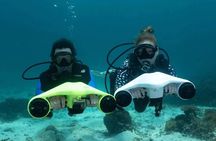 Snorkeling with sea scooters and scenic boat ride