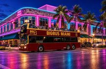 Miami: Open-top Bus Sightseeing Night Tour with Live Guide
